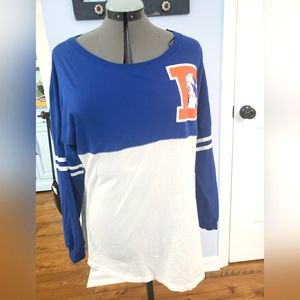 Retro Denver Broncos long sleeve top shirt